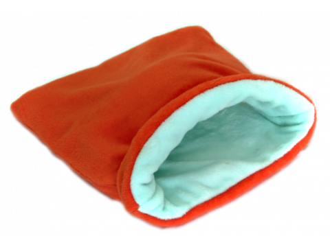Marysa spací pytel Mini 37 x 40 cm 3 v 1 barva 28 oranžová/ tyrkys pro štěňata / koťata