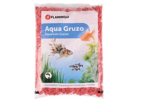 Flamingo neonový akvarijní písek 1 kg červený