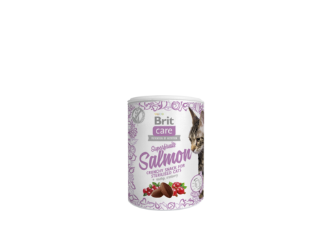 Brit Care Cat snack Superfruits Salmon 100 g šípek a brusinky 16.631