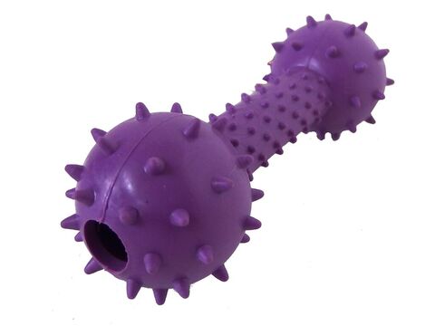 Tatrapet hračka pro psa dentální kost 16 cm tvrdá guma fialová