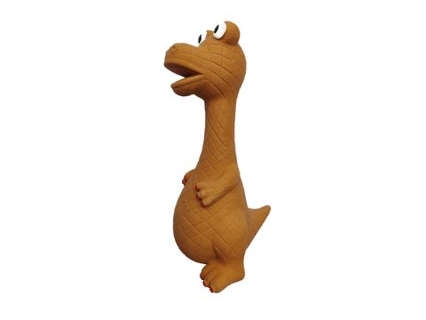 Tatrapet hračka pro psa dinosaurus stojící řvoucí 19 cm latex hnědá