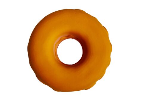 Tatrapet hračka pro psa donut 14 cm pískací latex růžová