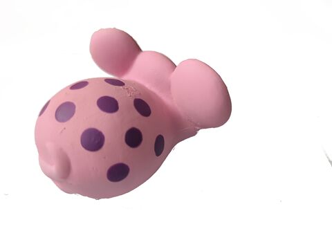 Tatrapet hračka pro psa myška 8 cm pískací latex růžová