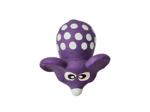 Tatrapet hračka pro psa myška 8 cm pískací latex fialová