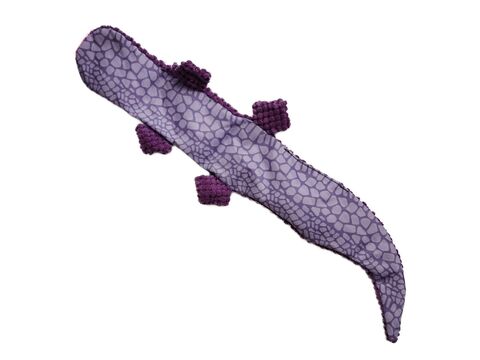 Tatrapet hračka pro psa ještěrka 50 cm pískací plyšová fialová