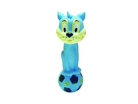 Tatrapet hračka pro psa činka kočka 19 cm vinyl modrá