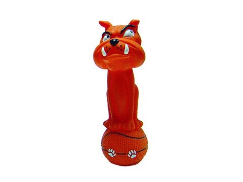 Tatrapet hračka pro psa činka buldog 19 cm vinyl oranžová