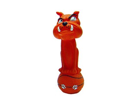 Tatrapet hračka pro psa činka buldog 19 cm vinyl oranžová