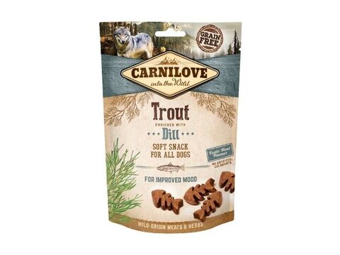 Carnilove Dog Semi Moist Snack Trout & Dill 200g SLEVA 16.640