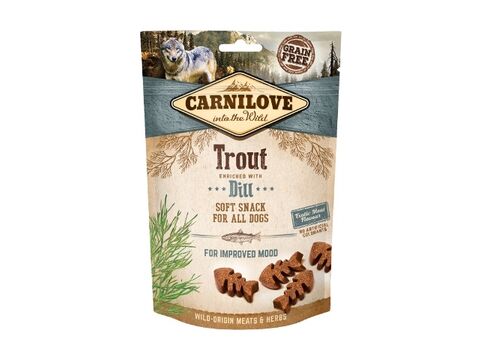 Carnilove Dog Semi Moist Snack Trout & Dill 200g 16.640