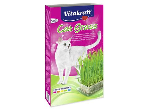Vitakraft tráva pro kočky 120 g + dárek Vitakraft cat drink taurine+Flavour 