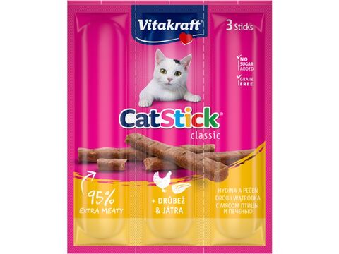 Vitakraft cat Stick drůbeží & játra 3 x 6 g 