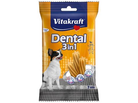 Vitakraft Dental Sticks 3v1 Fresh XS 7 ks, 70 g,  do 5 kg