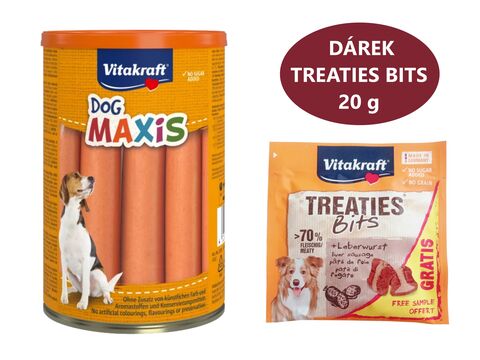 Vitakraft Dog Maxi 180 g párečky+dárek Vitakraft dog Treaties Bits Liver sausage 20