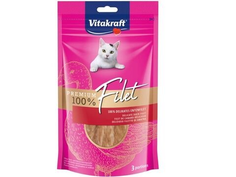 Vitakraft Cat Premium filet kachní 54 g+dárek Vitakraft cat drink taurine+Flavour 