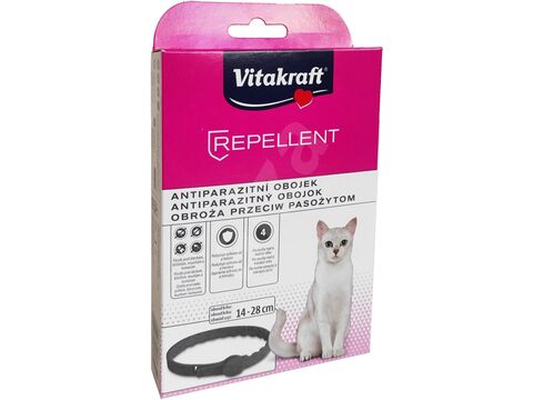 Vitakraft antiparazitní obojek pro kočky 14 - 28 cm 