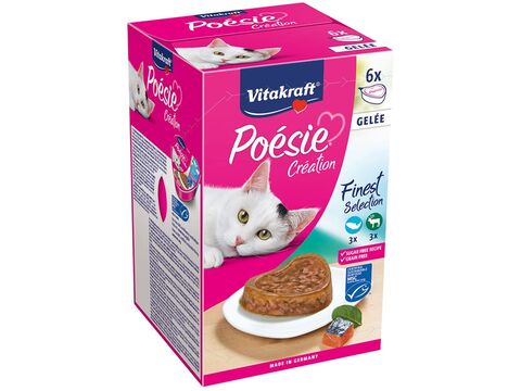 Vitakraft Poésie Création Multipack v želé 6 x 85 g ryba, zvěřina vanička+dárek Vitakraft 