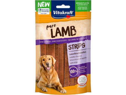 Vitakraft Pure Lamb 80 g jehněčí plátky+dárek Vitakraft dog Treatis Bits 22 g játrovka 