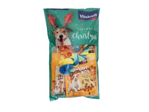Vitakraft vánoční balíček pro psy 6x BeefStick, Treates bits,Boony bits.,hračka  