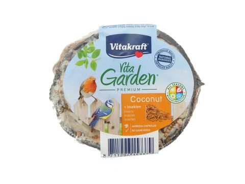 Vitakraft Vita Garden plněný 1/2 kokos s lojem a hmyzem 