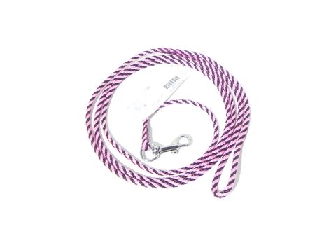 Provazové vodítko spirála průměr 4mm/ 140 cm černo-růžové