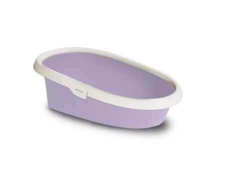 Nayeco WC pro kočky Fénix oválný s rámečkem 58 x 39 x 17cm fialové