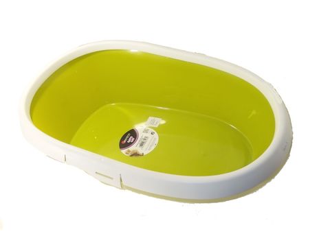 Nayeco WC pro kočky Fénix oválný s rámečkem 58 x 39 x 17cm zelené