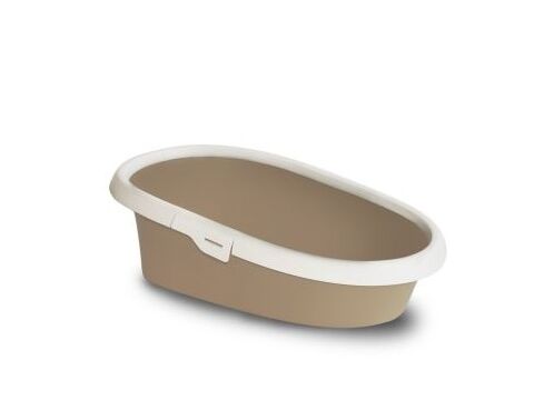 Nayeco WC pro kočky Fénix oválný s rámečkem 58 x 39 x 17cm hnědá