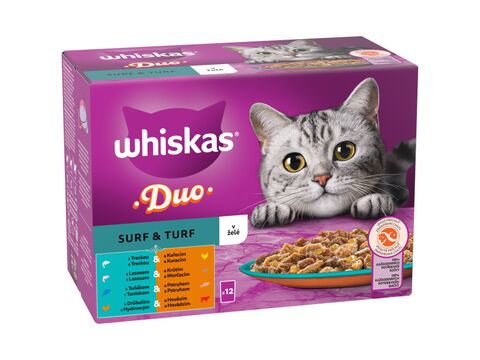 Whiskas Duo Surf & Turf želé  12 x 85 g kapsa 