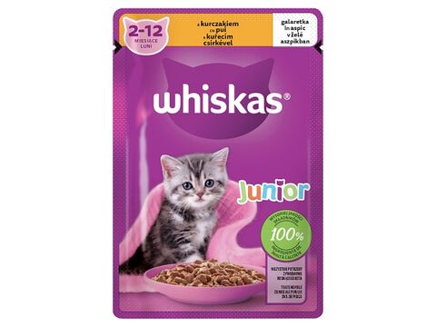 Whiskas kuřecí Junior v želé 85 g kapsa 