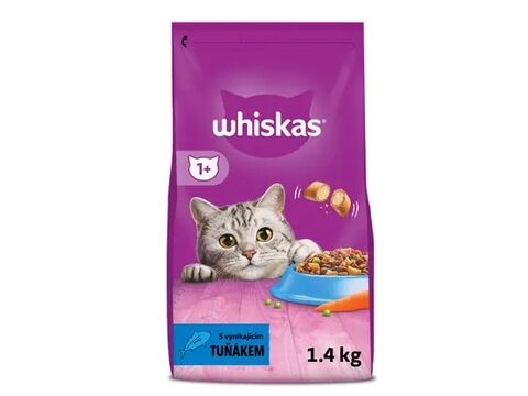 Whiskas adult tuňák 1400 g + kapsa Perfect fit Indoor 85 g kuře 