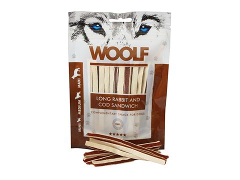 WOOLF 100g long Rabbit and Cod sandwich  679 