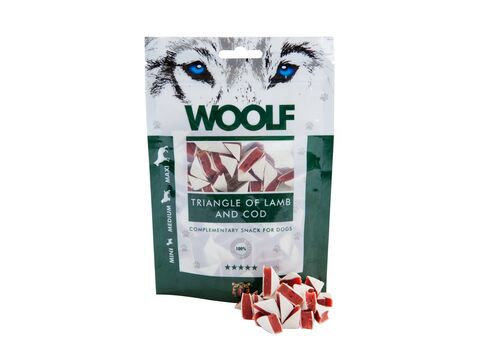 WOOLF 100g Triangl lamb and Cod   617