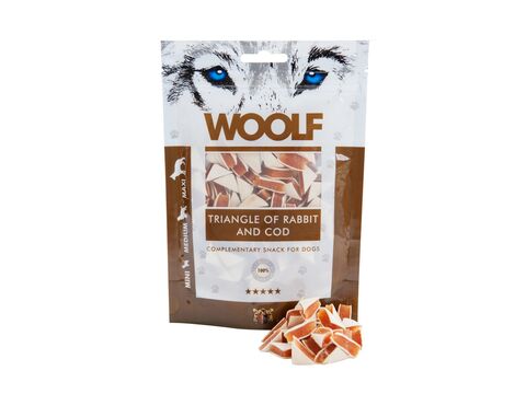 WOOLF 100g Triangl Rabbit and Cod   