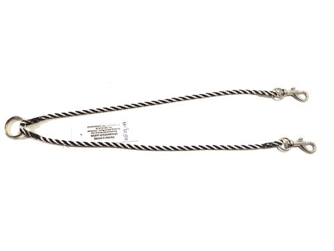 Rozdvojka spirála průměr 4 mm/ 2x30 cm černo-bílá