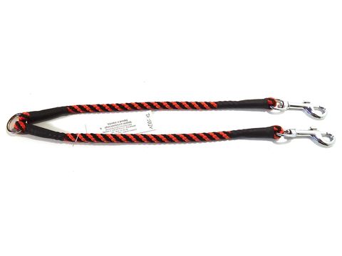 Rozdvojka spirála průměr 8 mm/ 2x30 cm černo-oranžová