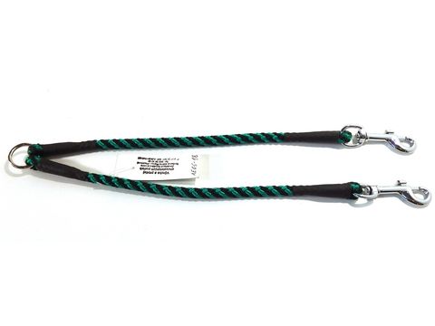 Rozdvojka spirála průměr 8 mm/ 2x30 cm černo-zelená
