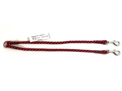 Rozdvojka spirála průměr 8 mm/ 2x30 cm černo-červené