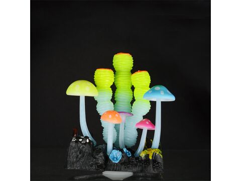 Aqua Lumo akvarijní dekorce silikonová korály a houby 12 x 8 x11 cm 4762