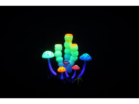 Aqua Lumo akvarijní dekorce silikonová korály a houby 12 x 8 x11 cm 4762