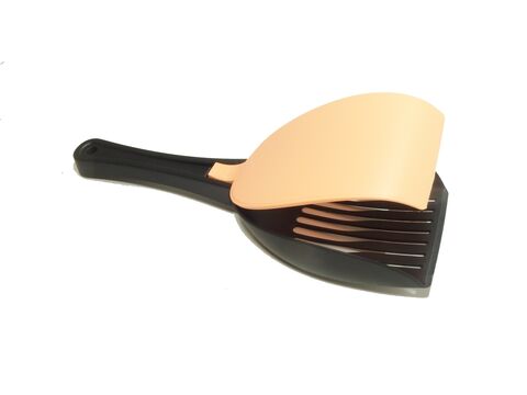 Nayeco WC lopatka s klapkou 10 x 27 cm oranžová