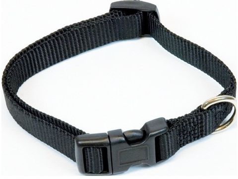 Nayeco obojek Basic Negro nylon černý 10 mm x 20 - 30 cm