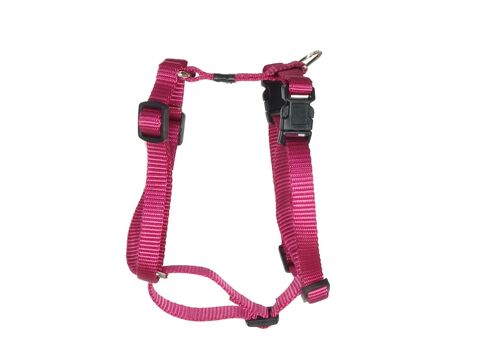 Flamingo postroj pro psa Ziggi clasic H 10 mm /25-40cm/ 30-45 cm nylon vínový