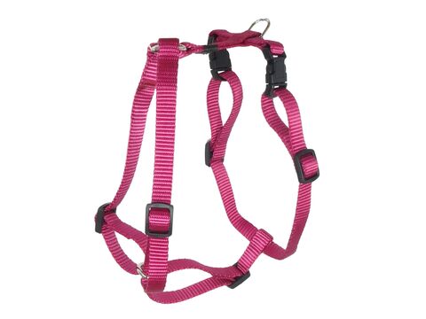 Flamingo postroj pro psa Ziggi clasic H 10 mm /25-40cm/ 30-45 cm nylon vínový