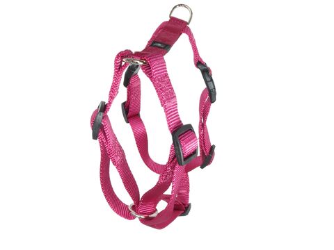 Flamingo postroj pro psa Ziggi clasic H 15 mm /35-50cm/40-50 cm nylon vínový