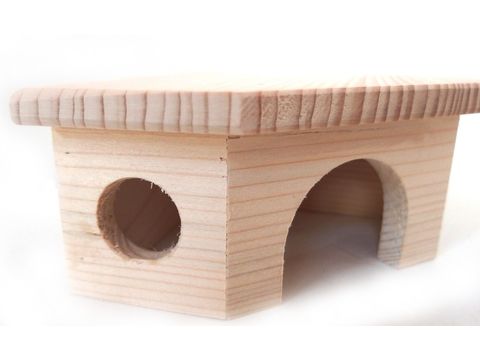 Truhlářství Zimný Domek pro myšku rohový 13 x 6,5 x 13 cm ZV 111