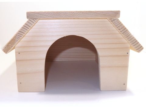 Truhlářství Zimný Domek pro morče valbová střecha 17,5 x 14,5 x 22,5 cm ZV 118