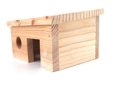 Truhlářství Zimný Domek pro myšku šikmá střecha 14 x 8,5 x 9,5 cm ZV 121