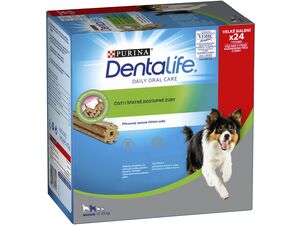 Purina Dentalife Medium MP 552 g, 24 ks tyčinek pro psa 12-25 kg SLEVA 670