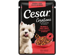 Cesar hovězí se zeleninou kapsička 100 g v želé 